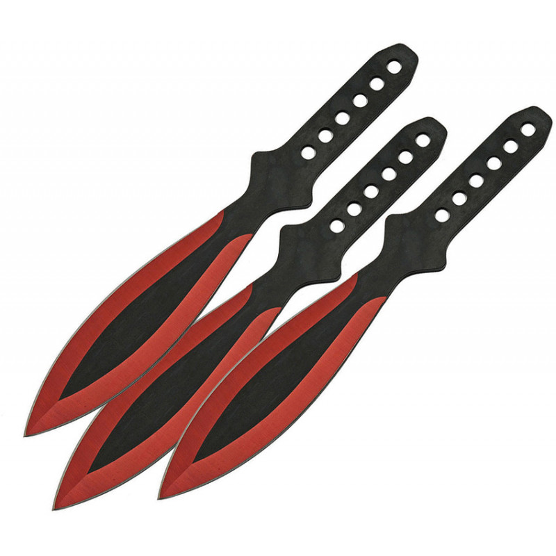 Throwing Knife Set Red