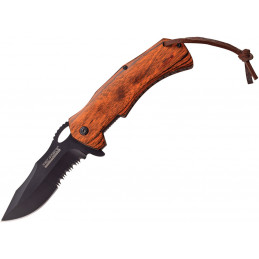 Linerlock A/O Brown Pakkawood