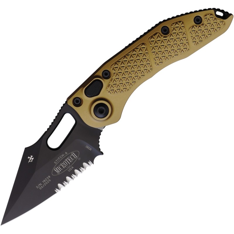 Auto Stitch Button Lock Tan