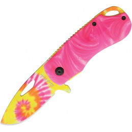 Pink Tie Dyed Linerlock A/O