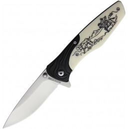 Cowboy Scrimshaw Linerlock A/O