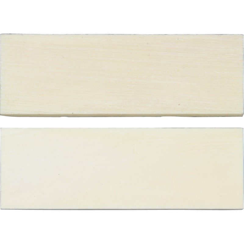 Knife Scales White Smooth Bone