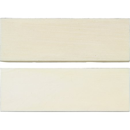 Knife Scales White Smooth Bone
