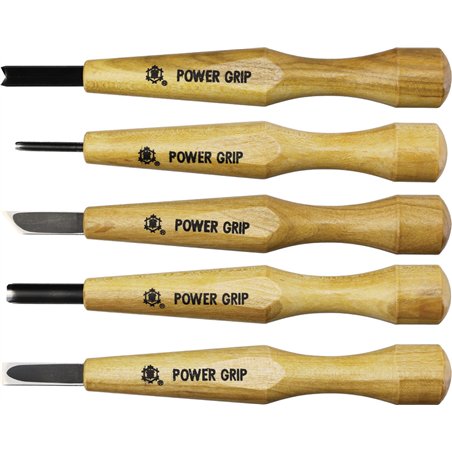 Power Grip Wood Chisel Set 5pc