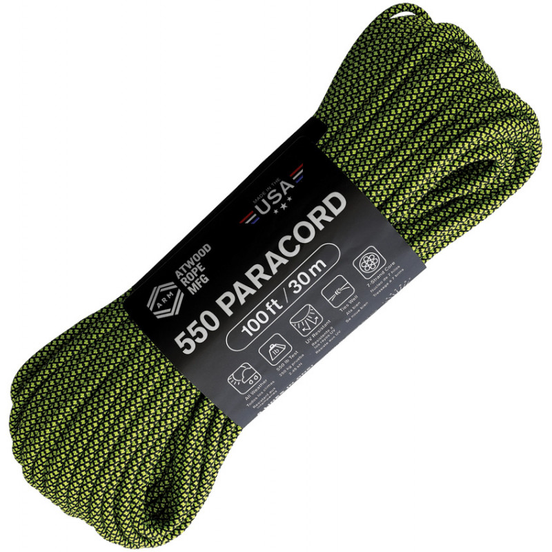 Parachute Cord Diamond Blk/Ylw