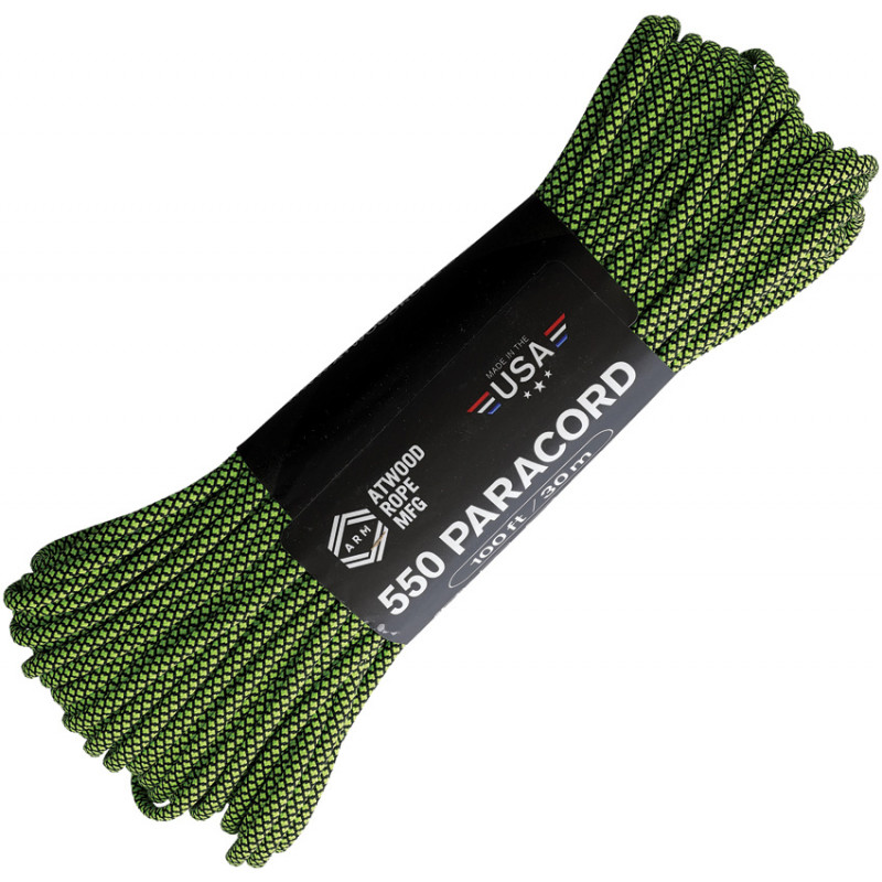 Parachute Cord Diamond Blk/Grn