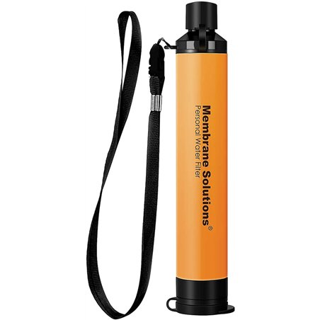 Water Filter Straw Orange