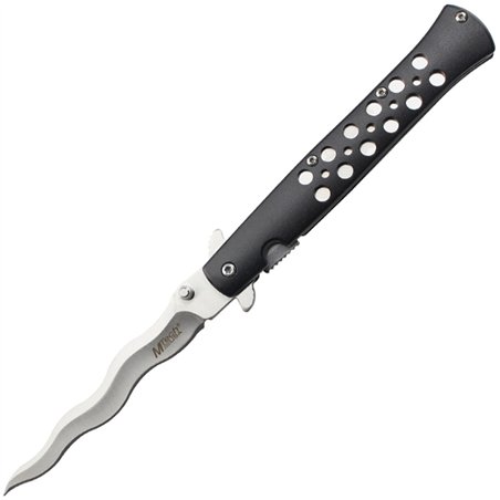 Linerlock A/O Black Wavy