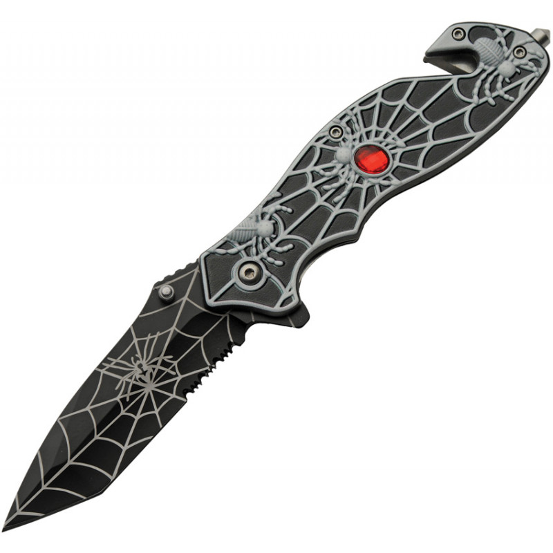 Spider Web Linerlock A/O Black