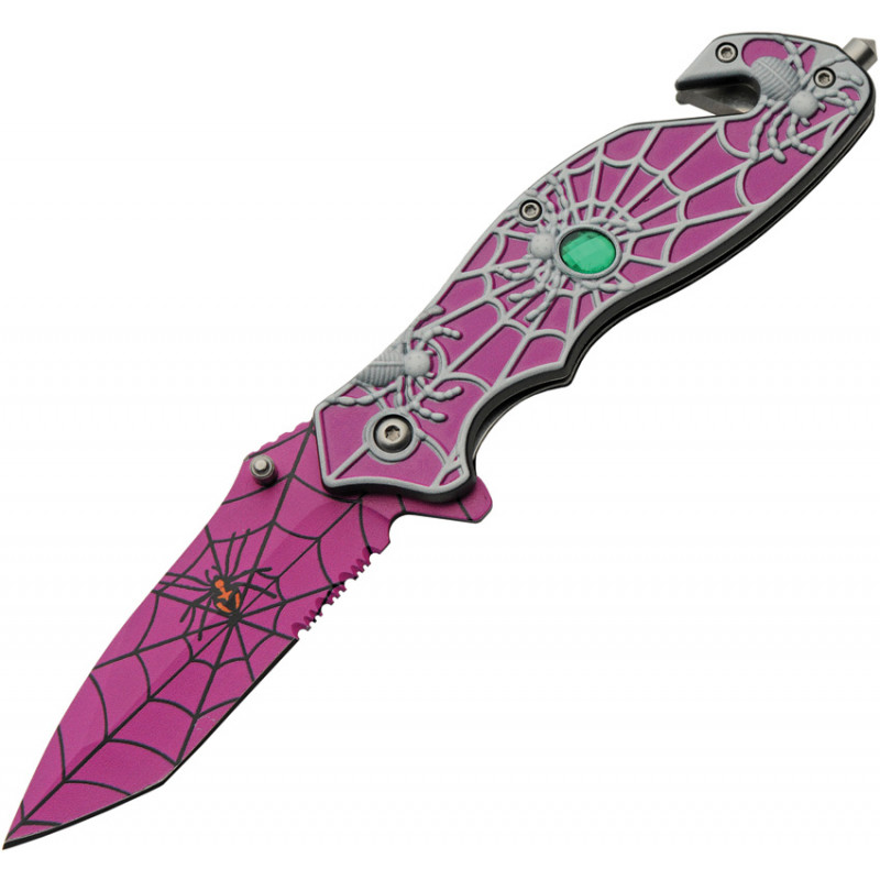 Spider Web Linerlock A/O Purp