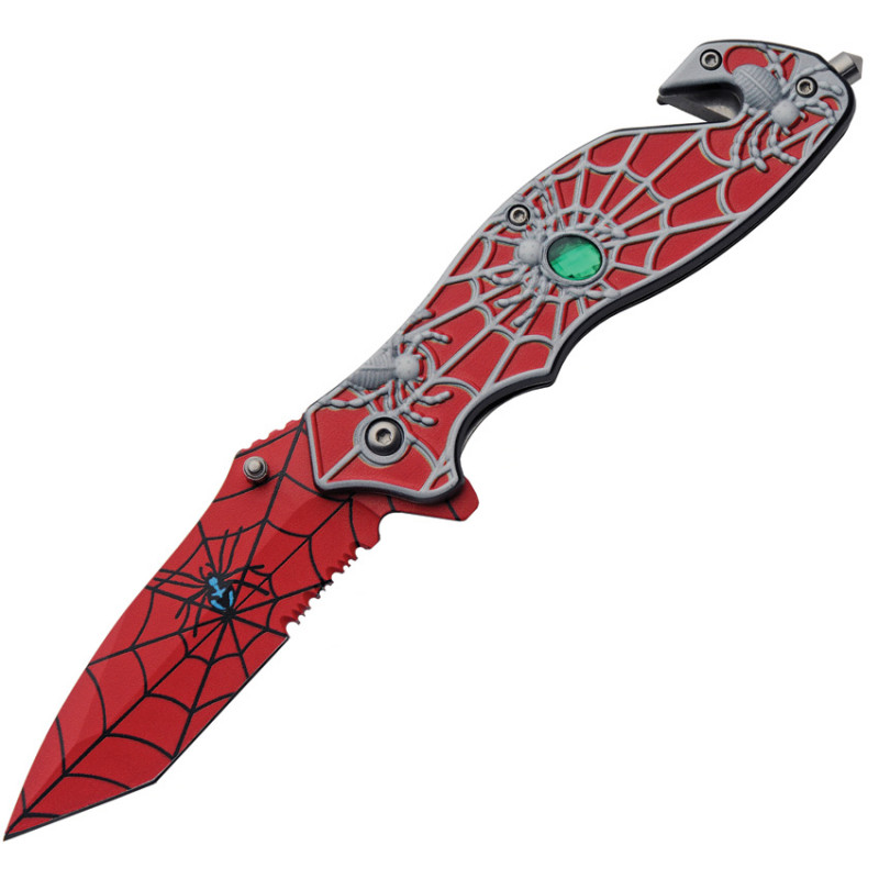 Spider Web Linerlock A/O Red