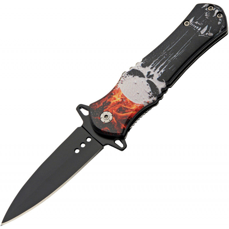 Skull Linerlock A/O Flame