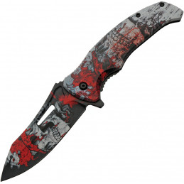 Skull Linerlock A/O Red