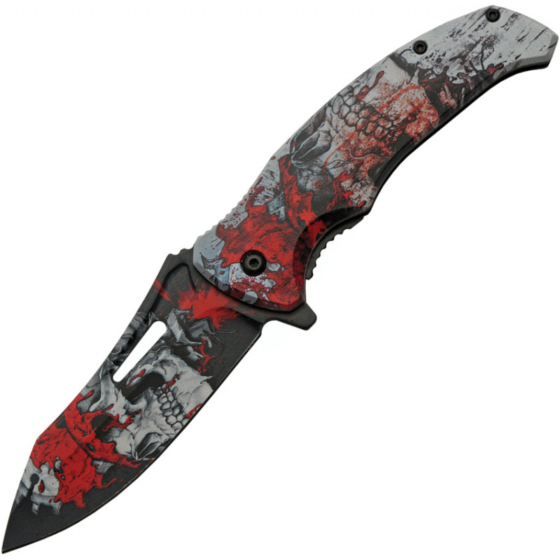 Skull Linerlock A/O Red