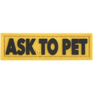 Ask To Pet Patch Full Color