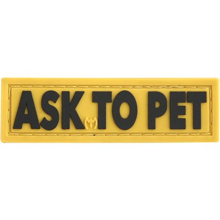Ask To Pet Patch Full Color