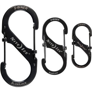 S-Biner Three Pack Black
