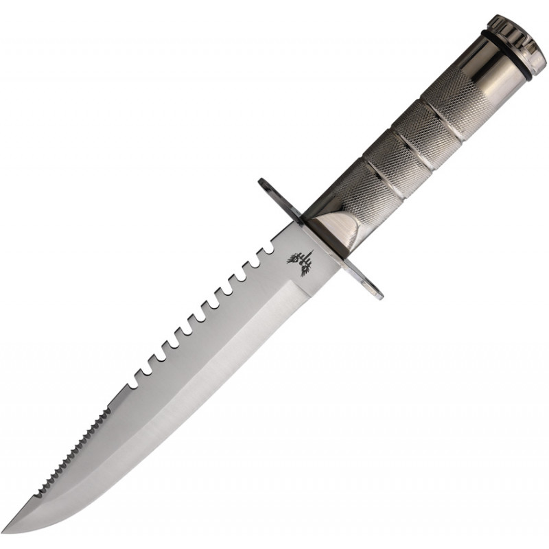 Large Survival Knife Silver