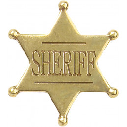 Deluxe Western Sheriff Badge