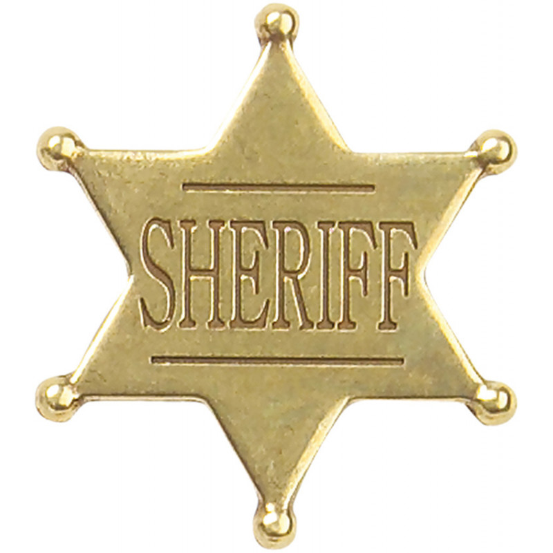 Deluxe Western Sheriff Badge