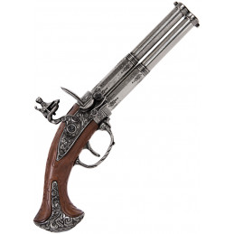 French 2 Barrel Flintlock