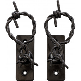 Barbed Wire Hanger Pair