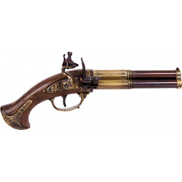 French 3 Barrel Flintlock