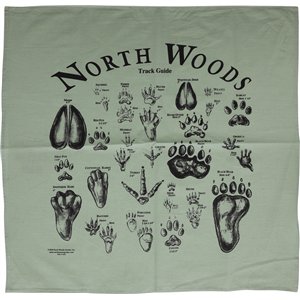 Animal Track Bandana Green