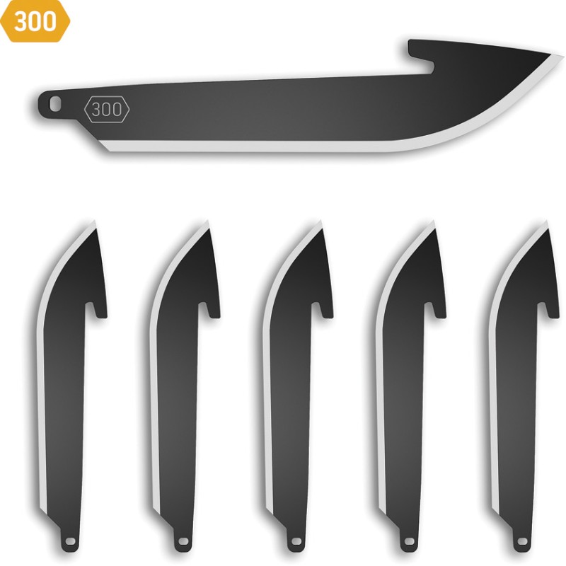 Drop Point Blade Pack 6 Blk