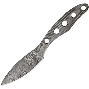 Damascus Knife Blade w/ Guard
