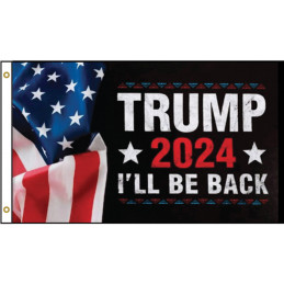 Trump 2024 I'll Be Back Flag