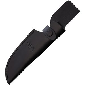 Recurve Black Leather Sheath