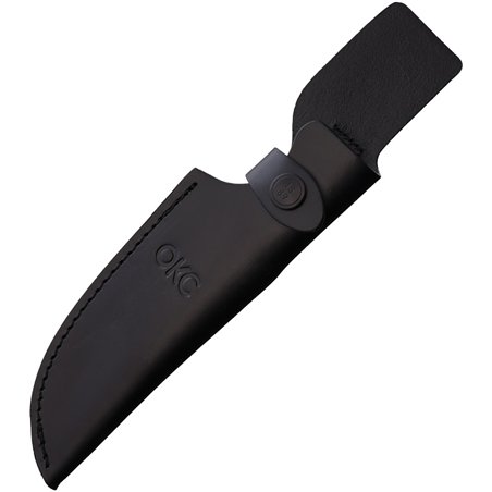 Recurve Black Leather Sheath