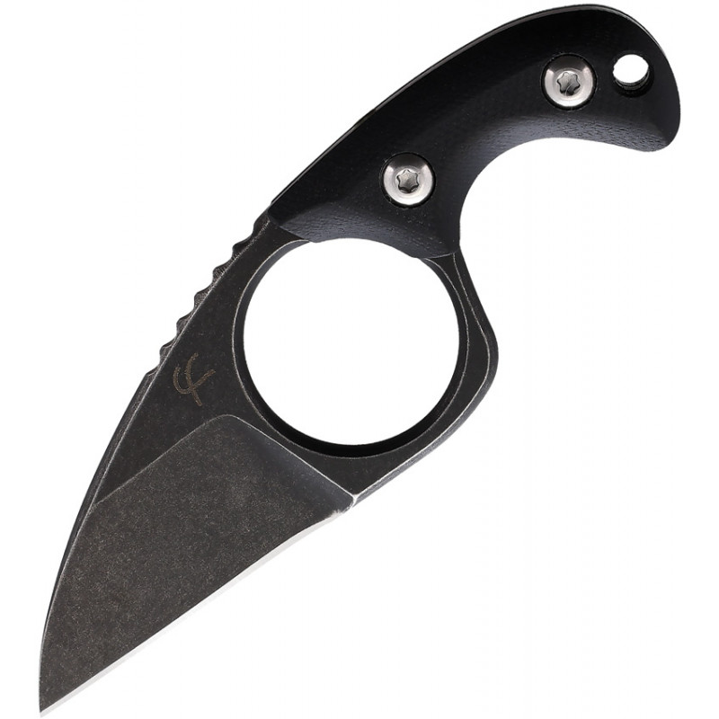 Shorty Neck Knife Black