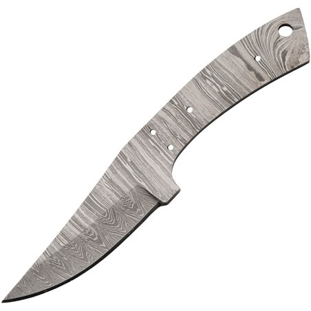 Curved Drop Point Damascus Bla