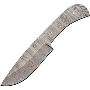 Wide Drop Point Damascus Blank