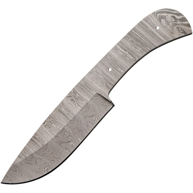 Wide Drop Point Damascus Blank