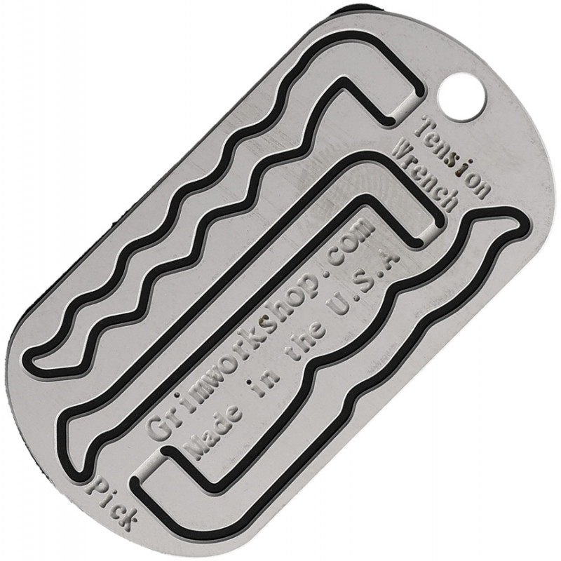 Lock Picking Dog Tag Tool