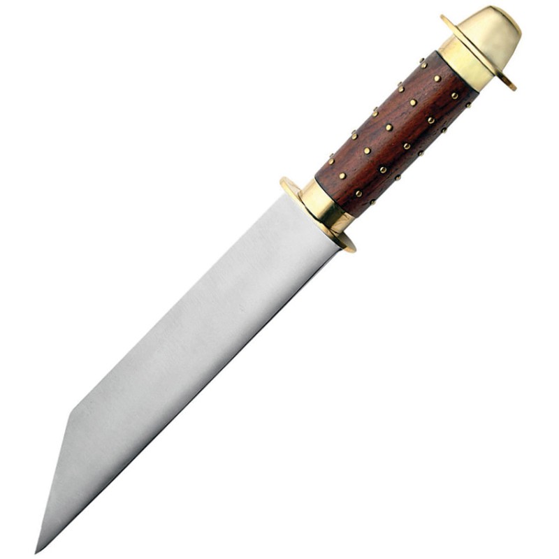 Seax Studded Wooden Handle