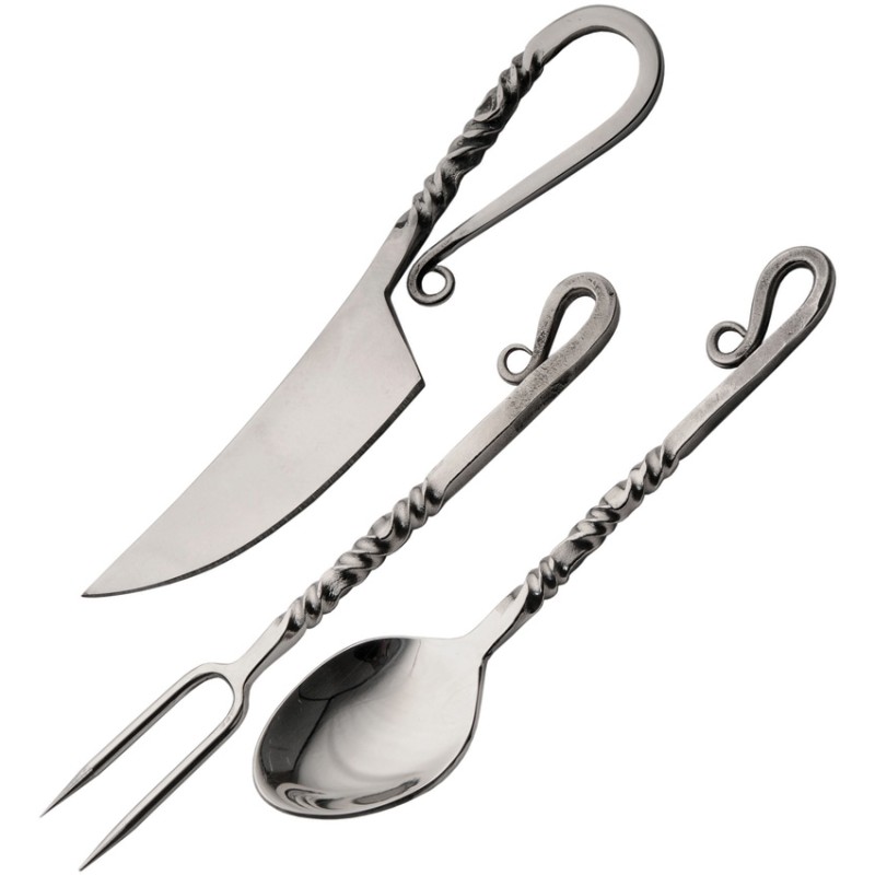 Twisted Utensil Set 3PC Mirror