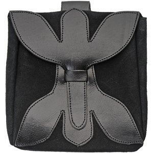 Large Medieval Pouch Black