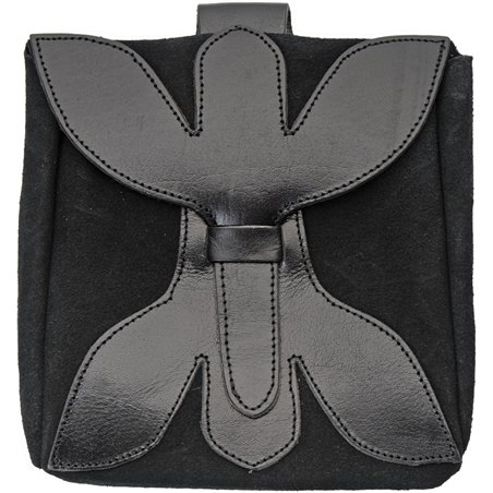 Large Medieval Pouch Black