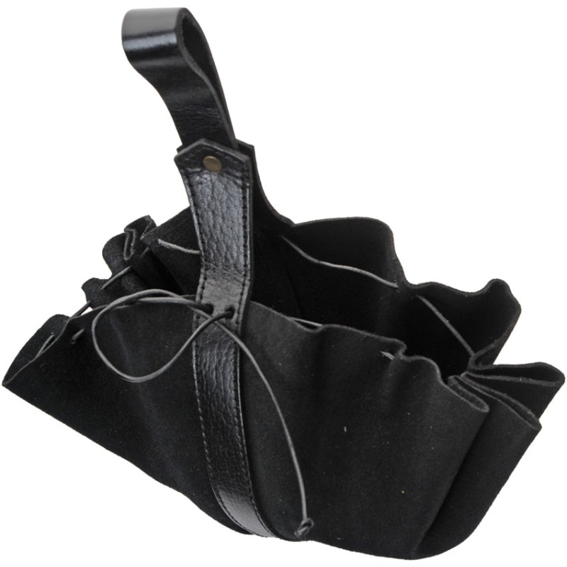 Medieval Drawstring Bag Black
