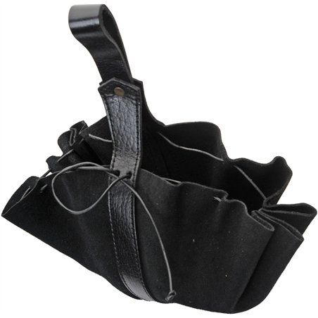 Medieval Drawstring Bag Black