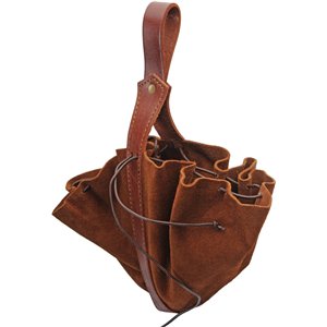 Medieval Drawstring Bag Brown