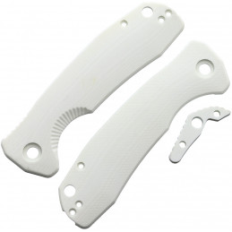 Large Linerlock Handle White