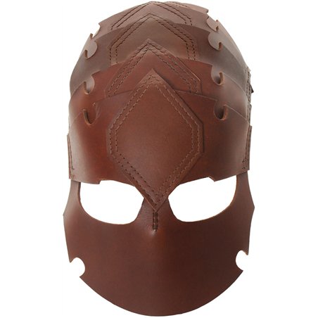 Leather Viking Spine Helmet