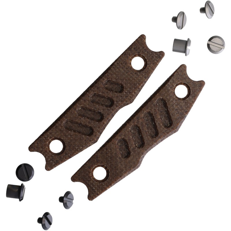 Bison L Scales Brown Micarta