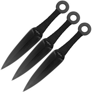 Throwing Knife Set Black