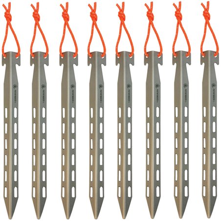 Titanium Tent Stake Set 8pc